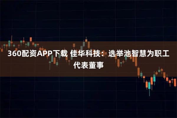 360配资APP下载 佳华科技：选举池智慧为职工代表董事